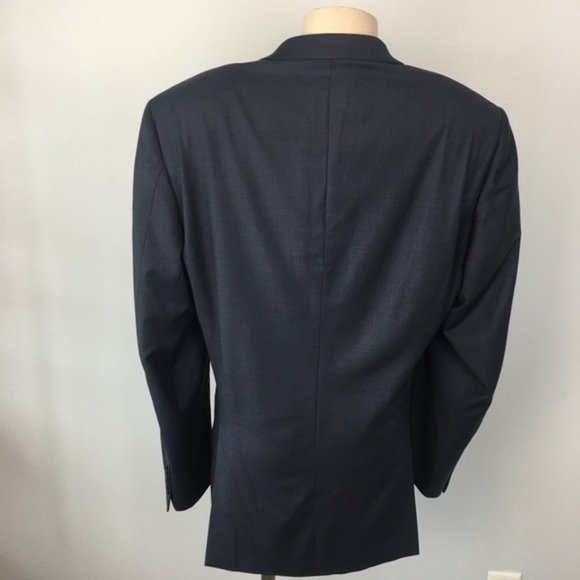 Vintage Valentino Navy Blazer Like-New 100% Wool - Picture 9 of 13
